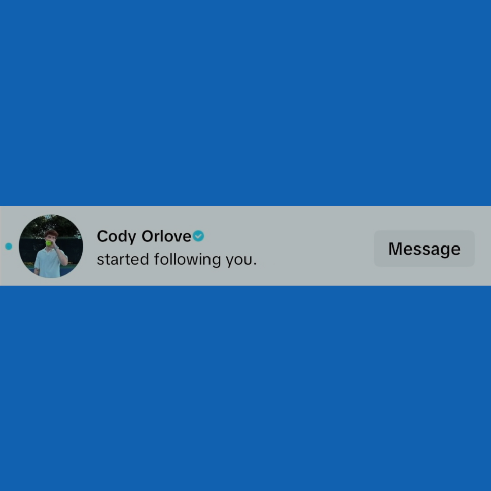 Tiktok Follow by @CodyOrlove